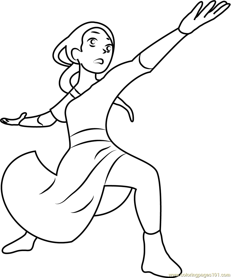Zuko the firebender coloring page for kids