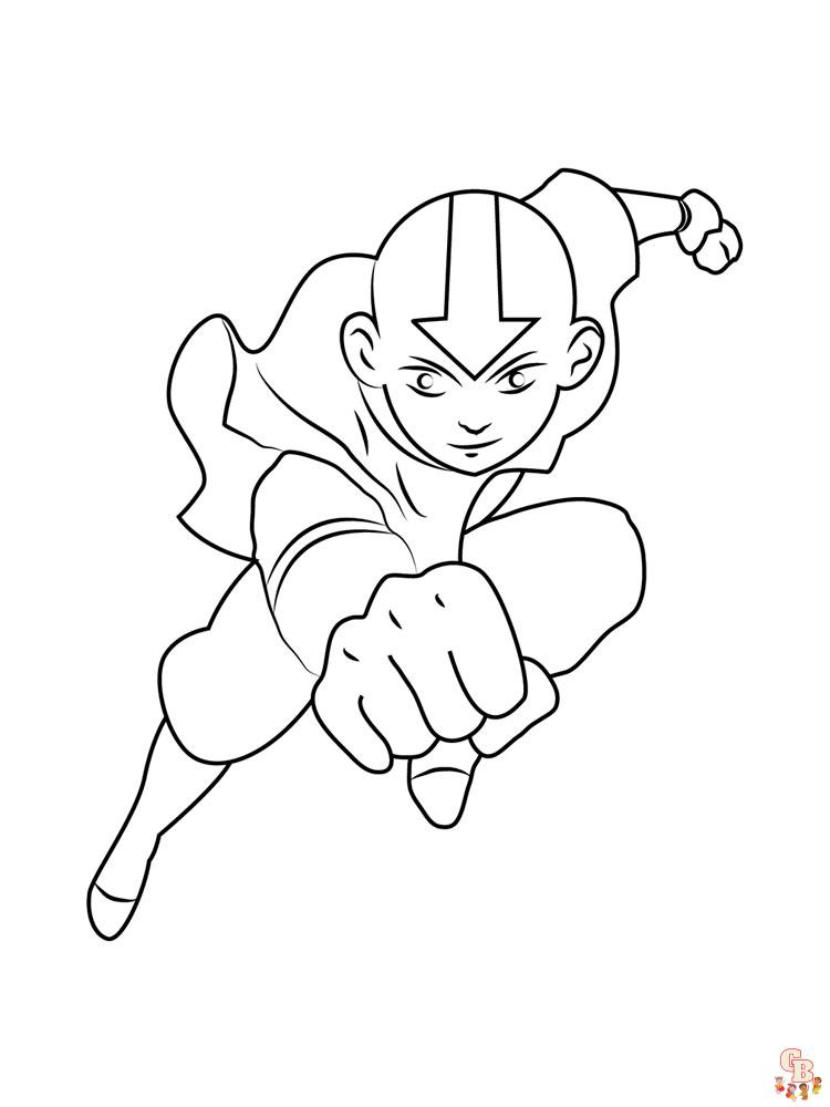 Avatar the last airbender coloring pages
