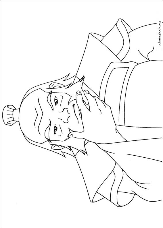 Avatar the last airbender coloring page