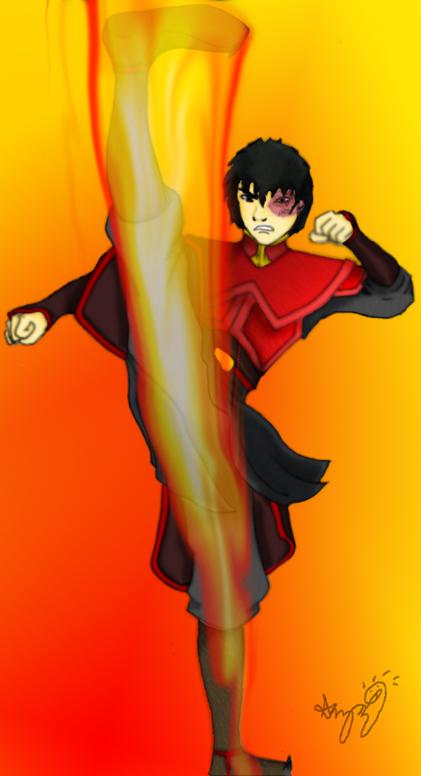 Zuko coloring page by halfatheory on
