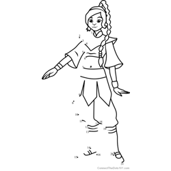 Zuko from avatar the last airbender dot to dot printable worksheet