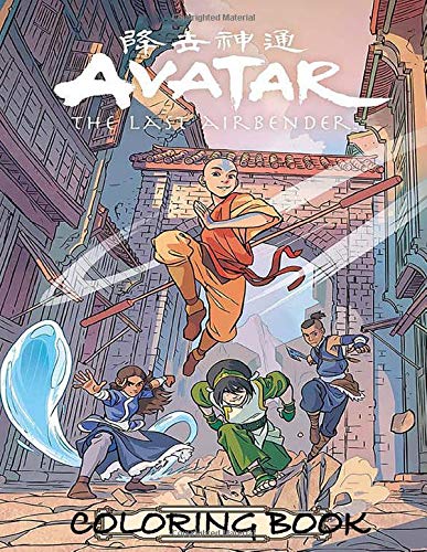 Buy avatar the last airbender coloring ok reliving the story with aang zuko katara toph sokka and many more online at livia
