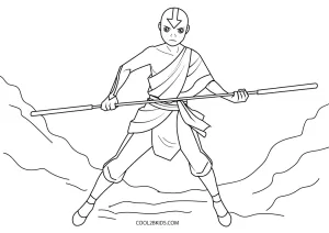 Free printable avatar the last airbender coloring pages for kids