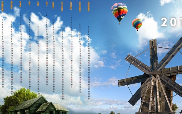 2012 Nice Windmill Calendar