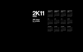 2K11 Black Calendar