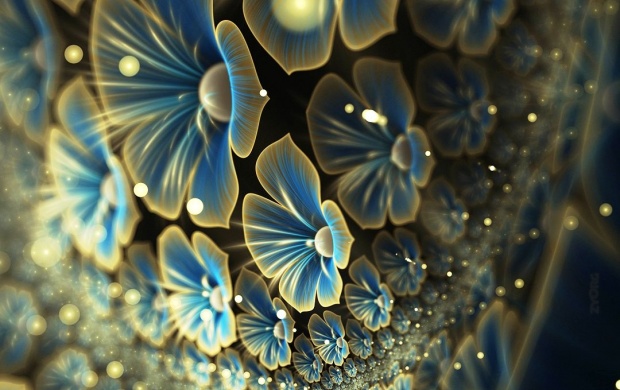 3D Abstract Flowers (click to view)
