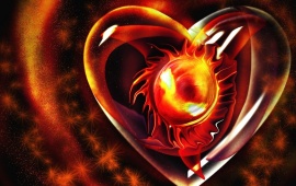 3D Fire Heart