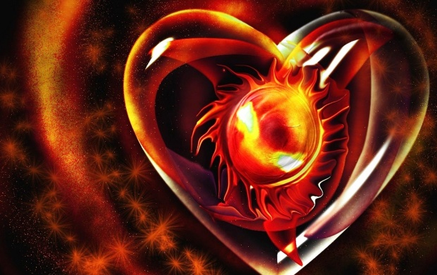 3D Fire Heart
