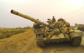 Abandoned T-72 Iraqi Tank