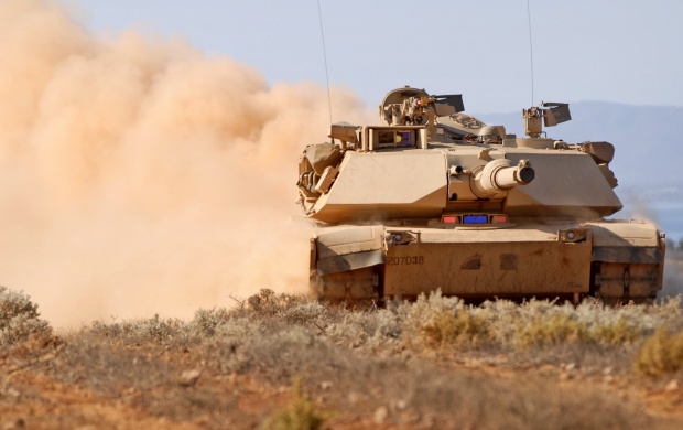 Abrams Tank In Desert (click to view)