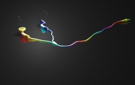 Abstract 3D Apple Headset