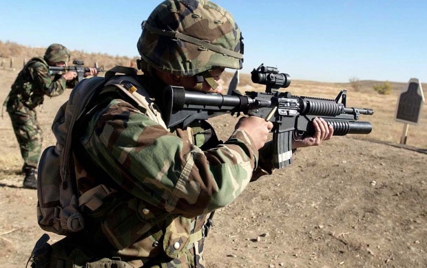 Afghan National Army Soldiers In Training