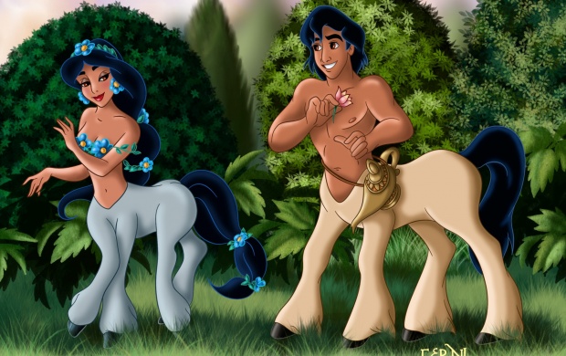 Aladdin And Jazmine Centaurs