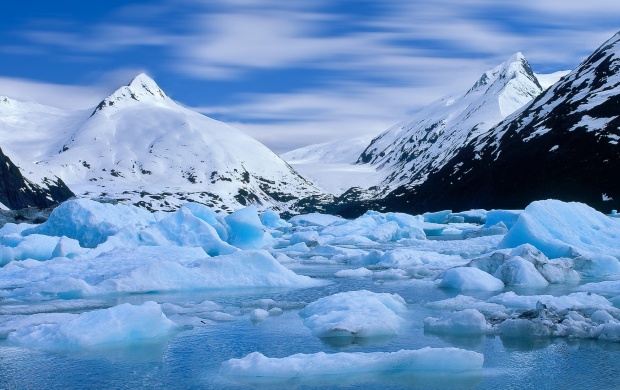 Alaska Winter Glacier