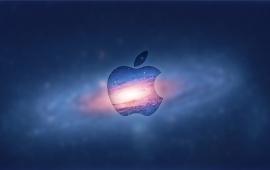 Apple Logo In Galaxy