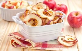 Apples Dried Cut Into Rings Fruit