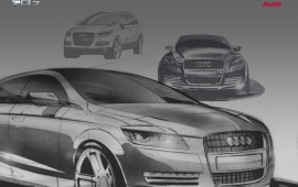 Audi Q7 drawing
