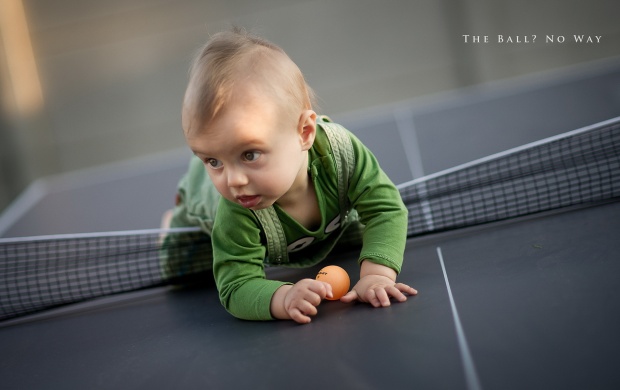 Baby Boy And Tennis Ball (click to view)