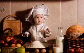 Baby Chef With Milk