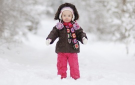 Baby In Snowcoat