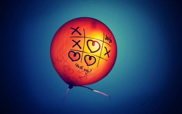 Balloon Hearts Tic Tac Toe Game (click to view)