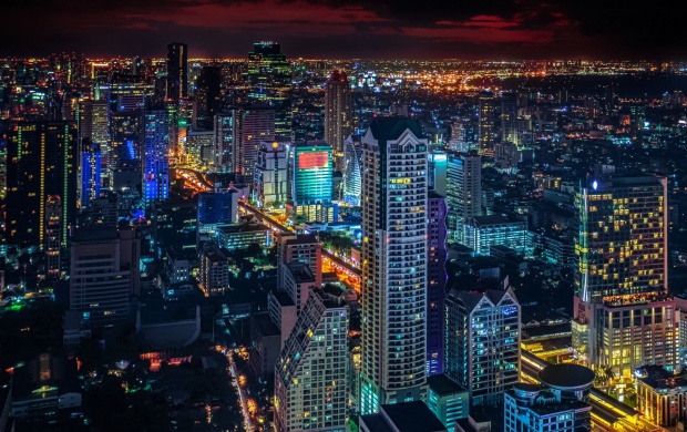 Bangkok Thailand Night City (click to view)