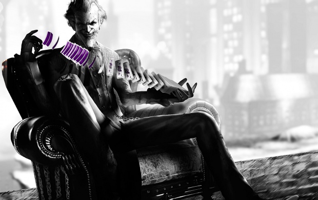 Batman Arkham City Joker Cards Smile Villain