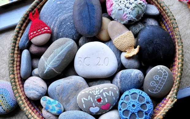 Beautiful Basket Of Stones (click to view)