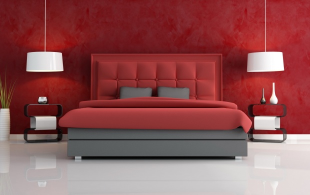Black And Red Bedroom (click to view)