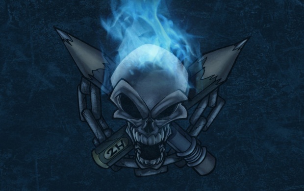 Blue Flame Skull (click to view)