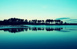 Blue Lake Reflection