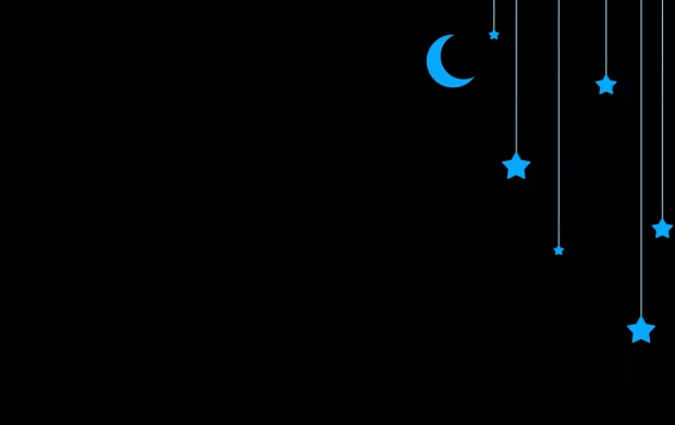 Blue Moon And Blue Stars (click to view)