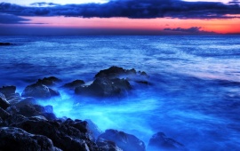Blue Sea Water Light