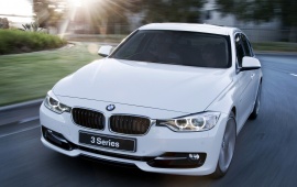 BMW 3 Series White Car