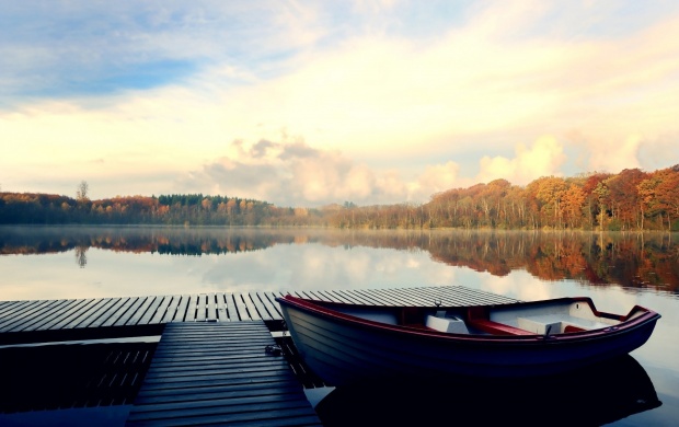 Boat On A Peaceful Lake