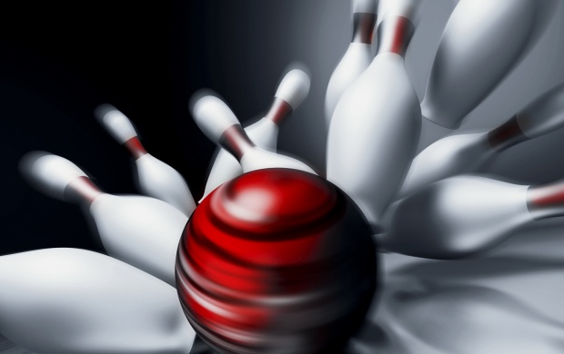 Bowling Ball And Pins (click to view)