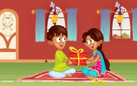 Brothar And Sister Raksha Bandhan Celebrated