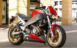 Buell Lightning XB12Ss In Red Side Pose