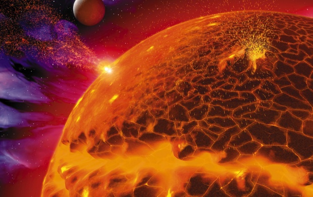 Burning Planet (click to view)