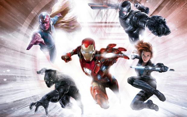 Captain America Civil War Iron Man Team