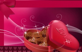 Chocolate Hearts Love