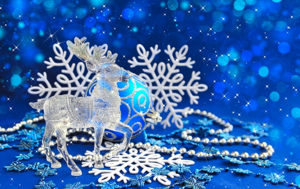 Christmas Glass Deer Ornaments