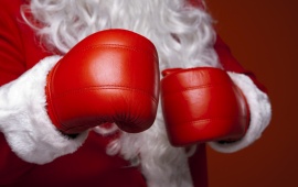 Christmas Santa Claus Boxing Glove