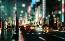 City Night Street Traffic