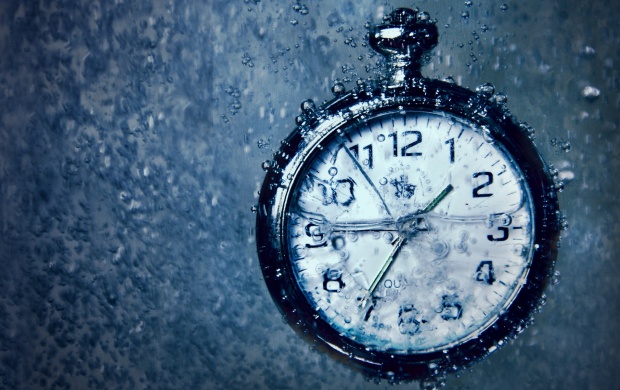 Clock In Rain (click to view)