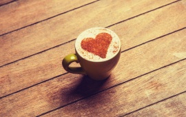 Cocoa Heart Coffee Cup