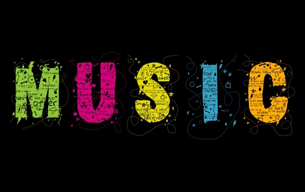 Colorful Music Letters (click to view)