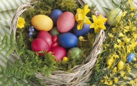 Colorful Nature Easter Basket