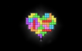 Colorful Tetris Heart