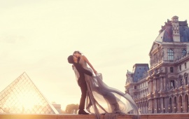 Couple In Love In Paris